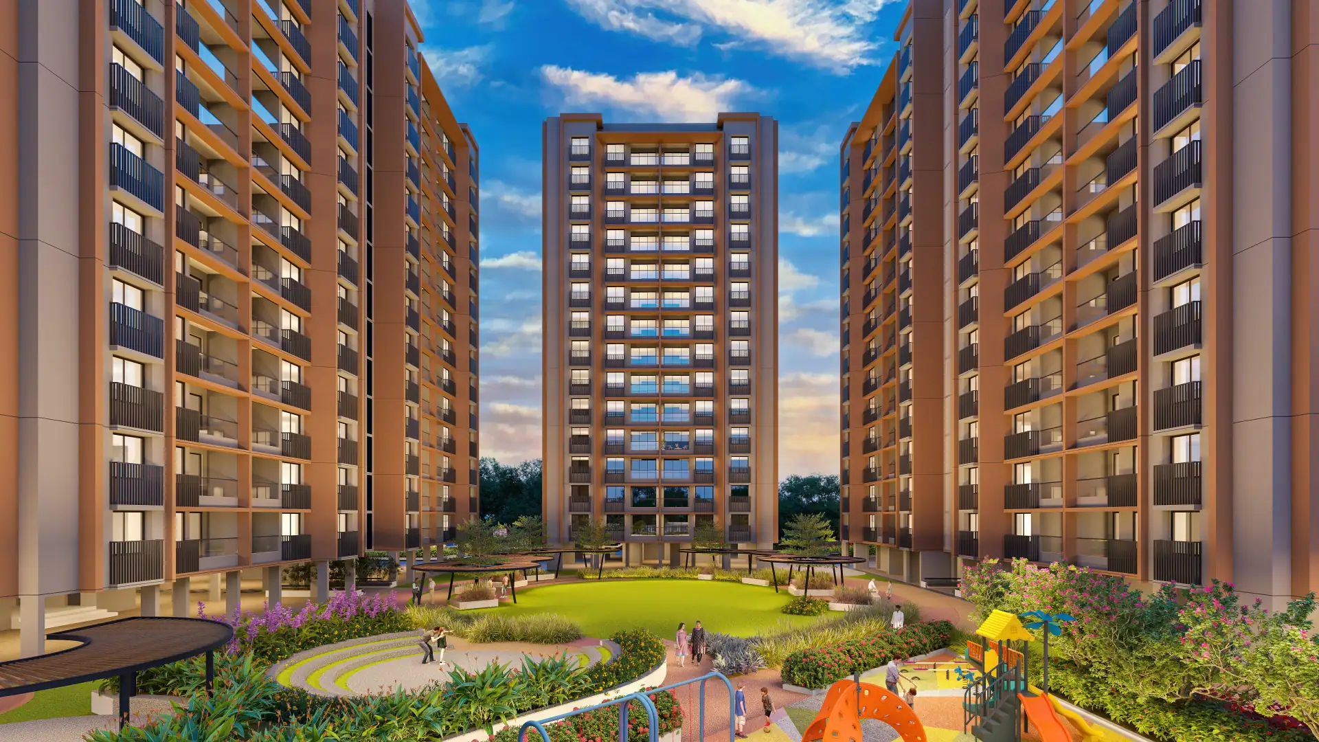 Elysium Novus, Adani Shantigram – exterior view